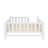 Twin Size Wood Platform Bed with Full Guardrails, Solid Wood Frame, No Box Spring, Kids & Teens Safe Bed, White-1063241763