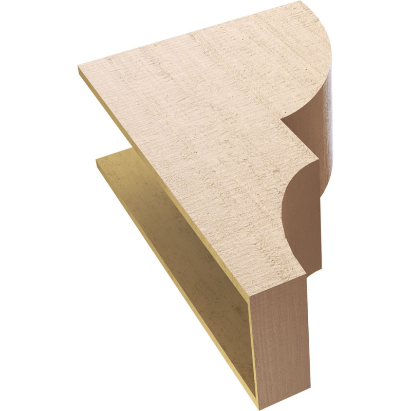 Bois de cèdre brut Ridgewood, Corbeau apprêté Ridgewood, H 36 po x l 12 po x P 24 po