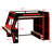 Gaming Loft Bed Frame, Desk Included, RGB Lighting, USB Ports, 6 Cubbies, 6 Drawers-1229128810