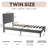 Bed Frame with Upholstered Headboard-118619323