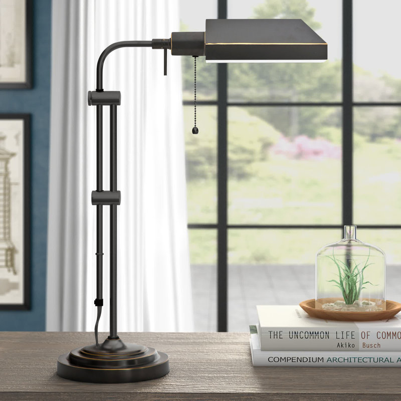 Aliaa Adjustable Metal Desk Lamp, Dark Bronze