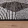 Black Ivory Geometric Stripe Area Rug