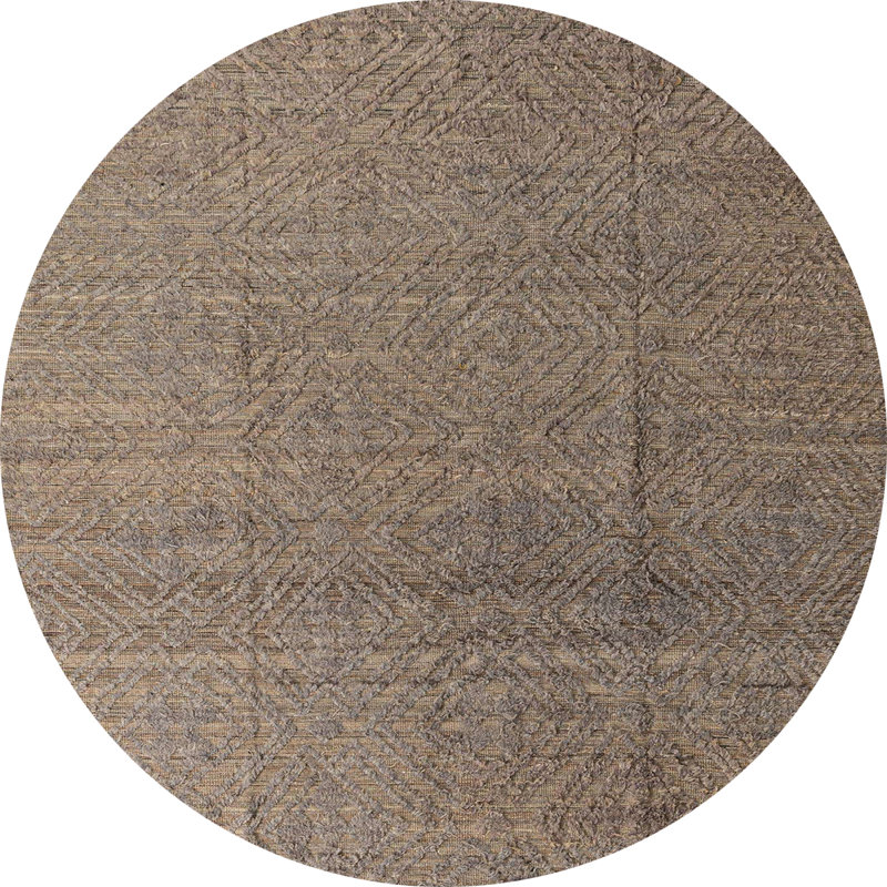 Abstract Indoor Rug, Round 8'