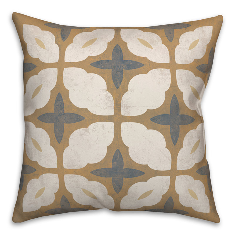  Medallion Square Pillow Cover & Insert