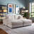 Modular Sectional Sofa, 4 Seater Oversized Sectional Sofa, With 2 Ottoman Bench And 2 Pillows, Modular Sectionals Sofa Couch For Living Room-283272552