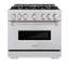 ZLINE 36" Classic Dual Fuel Stainless Steel Range w/ 6 Brass Burners & Convection Oven-960993698