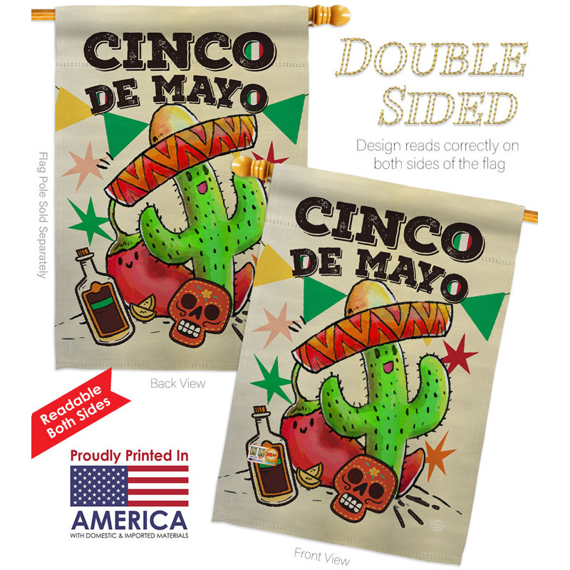 Drapeau de maison El Cinco De Mayo