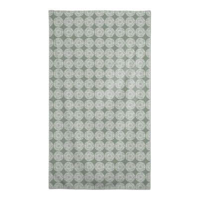 Nappe rectangulaire en polyester géométrique