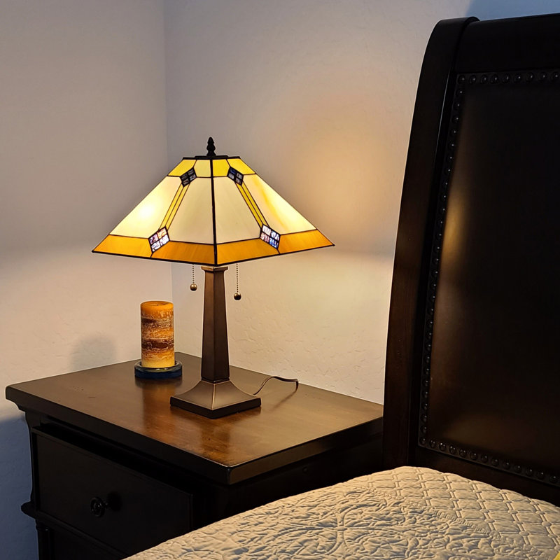 Jahn Metal Table Lamp, 21" H x 13" W x 13" D