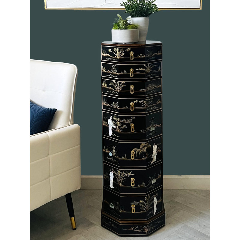 Mother Of Pearl 32cm W 8 - Drawer Chest of Drawers