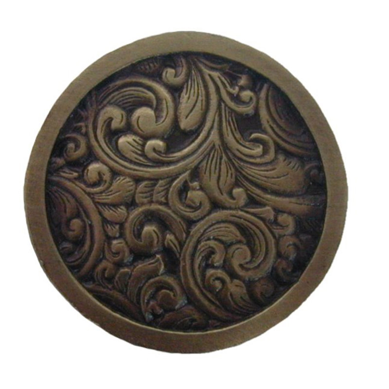 Classic Circle Knob, Antique Brass