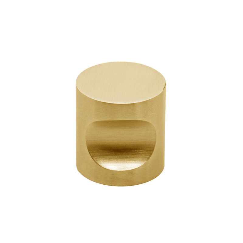 Poignée cylindrique 3/4 po, Laiton satiné, 0.75