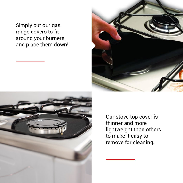 Gas Range Stove Top Burner Cover Reusable Clean Cook Non-stick