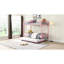 Lit superposé en métal avec lit gigogne rose - option de chambre à coucher moderne, économie d'espace efficace, structure en acier pour la durabilité, performance silencieuse et stable, grande capacité de charge, sécurité des escaliers sécuritaires, lit simple