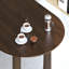 Table de salle à manger ovale en bois à double piédestal-768531203-768531205