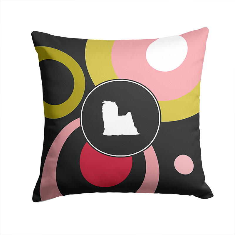 Coussin décoratif intérieur/extérieur yorkie