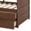 Lit de jour avec tiroirs et tablettes-443369925