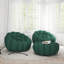 Fauteuil d'appoint rembourré en forme de citrouille avec repose-pieds 48,43 po Kayi de Kayi (ensemble de 2), aucun assemblage requis-112510844