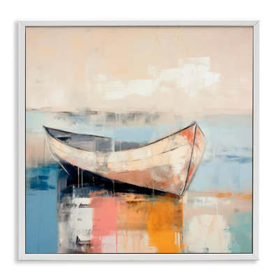 Art de la giclée, reflet d'un bateau ensoleillé par Irena Orlov