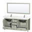 Sheffield 72" Double Bathroom Vanity with Mirror-86050445-59388351-125060522