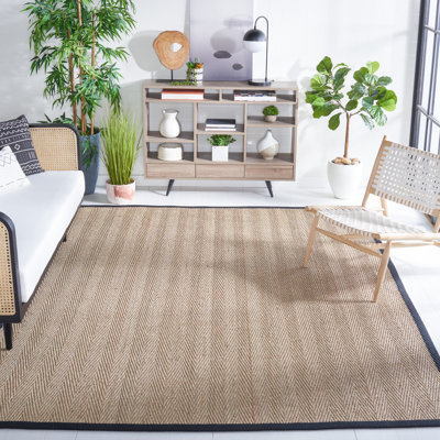 Hervey Bay Natural/Black Area Rug