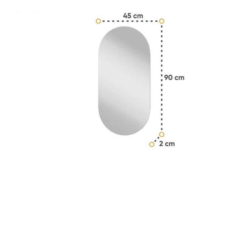 Nahas Oval Wall Mirror