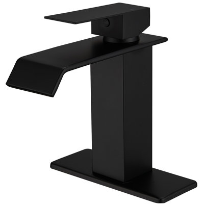 1 Single-handle Bathroom Faucet with Drain Assembly
