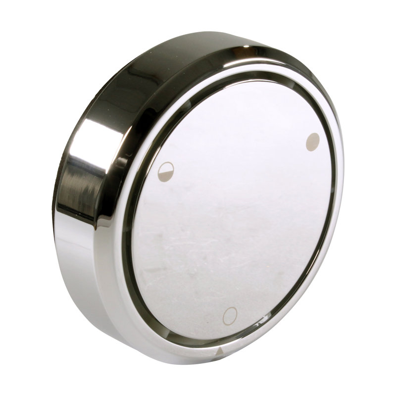 Patented Deep Soak 2-Hole Bathtub Overflow Cover, Polished Nickel
