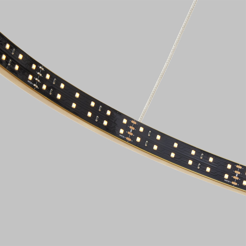 Vellavi 1 - Light LED Chandelier, Nightshade Black, 0.8" H x 24" W x 24" D