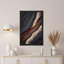 Art texturé sur toile texturé noir et rouille-133562675