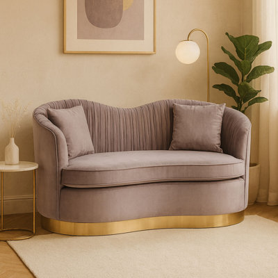 2 Seater Velvet Sofa