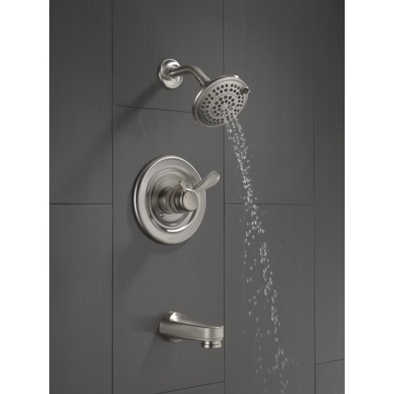 Robinet de baignoire et douche avec moniteur Classic, Acier inoxydable