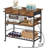 Ansen 37.8" Rolling Kitchen Island with Storage and Power Outlet
