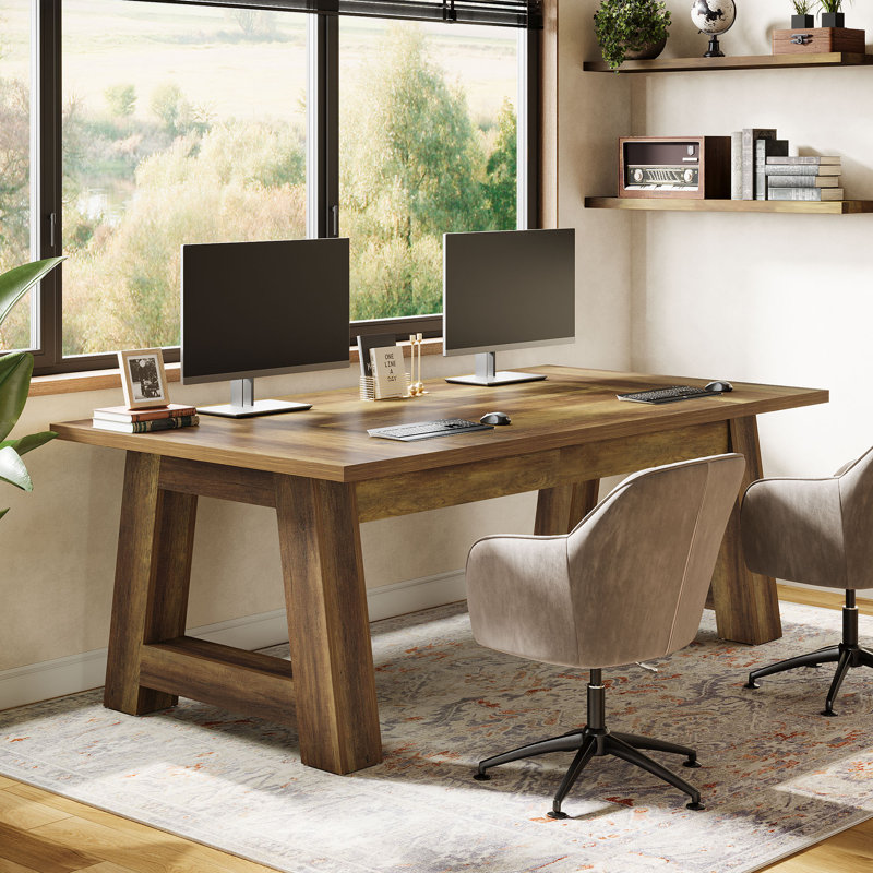 62.6" Executive Desk, Large Office Computer Desk