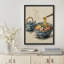 Ramen Bowl with Teapot Framed Wall Art Prints - Asian Food Art for Kitchen Dining Area-125212042-125212039