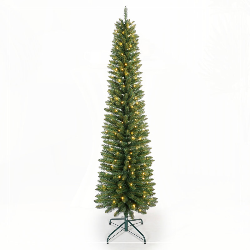 Arbre de Noël 7 pi avec 200 lumières DEL blanc chaud 7 pi