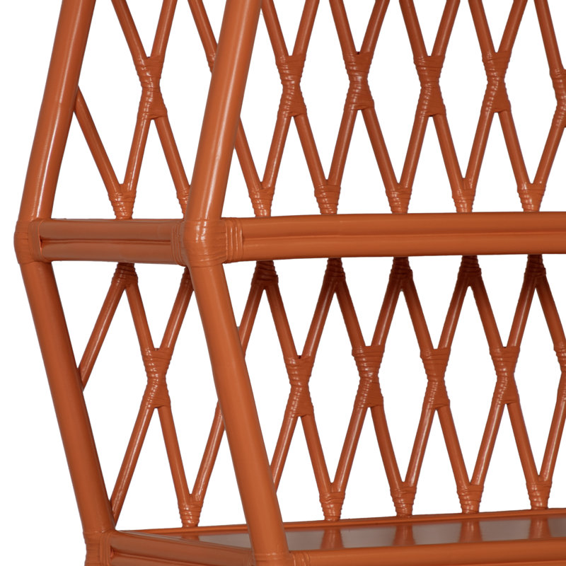 Bibliothèque étagère Newtown H 80,5 "x l 36", Orange citron