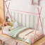 Lit plateforme enchanteur en métal pour enfants, combinant sommeil et jeu avec une structure robuste et un design imaginatif