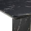  Ensemble de 5 tables de salle à manger en bois aggloméré noir avec chaises en polyuréthane et dossier élargi, noir-1900607809