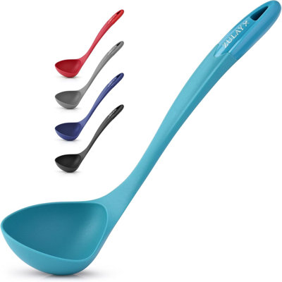 Soup Ladle Spoon - Large Silicone Ladle For Gravy, Salad Dressing & Pancake Batter