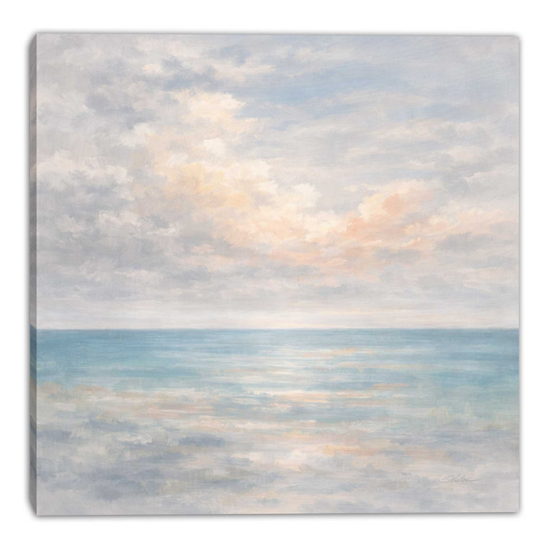 Art mural sur toile Cloud Cloud Sea, L 36 po x H 24 po x P 1,5 po