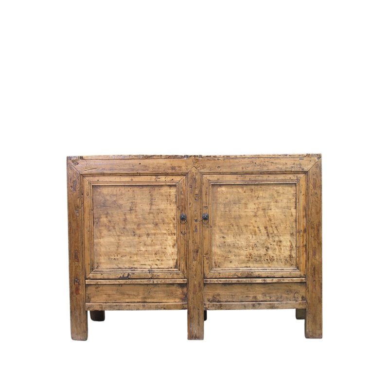 Aged Poplar Double Cabinet