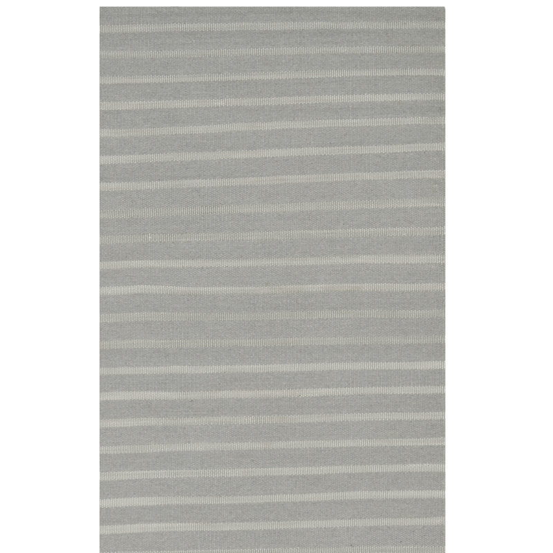 Tapis rayé en laine tissé à la main Rodgers, Carré 6 pi
