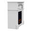 Belfry Heating 80.5 cm W White Electric Fireplace with 5120 BTU