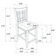 Ensemble de salle à manger avec table haute extensible ronde, en bois, sièges noirs, pied central avec tablette ouverte pour objets décoratifs, rallonge de table de 45 cm, tabourets avec dossier, décoration