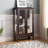 Elegant Curio Cabinet With Glass Doors, Mirrored Back, And Adjustable Shelves For Home And Office Display-1867655394-1852791099
