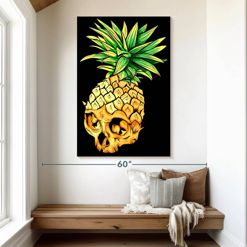Crâne d'ananas Kerner, H 51 po x l 34 po