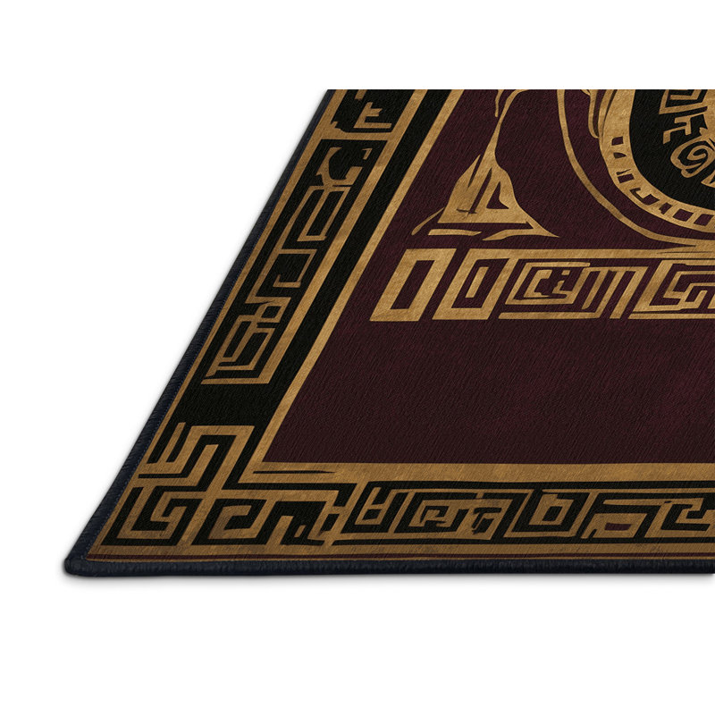 Golden Tableau Rug, Square 5'