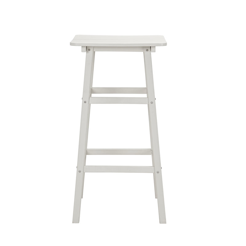 Rhonisha Square Outdoor Bar Table , 21.65'' in. W 21.65'' in. D, White