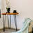 Natural Cedar Wood Live Edge Patio Side Table - Small Rustic Outdoor End Table
